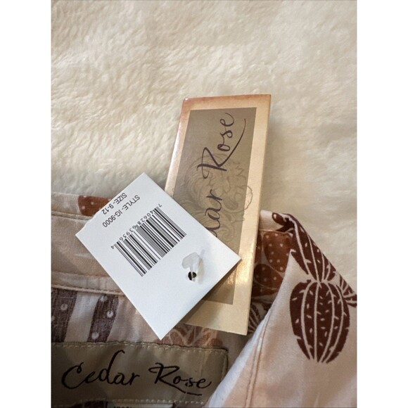 Cedar Rose NWT 9-12 Months Bodysuit Cactus Snaps Baby Shirt Top Pink - Picture 4 of 8